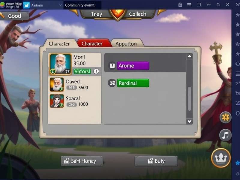 Assam Heroes Reign character progression interface